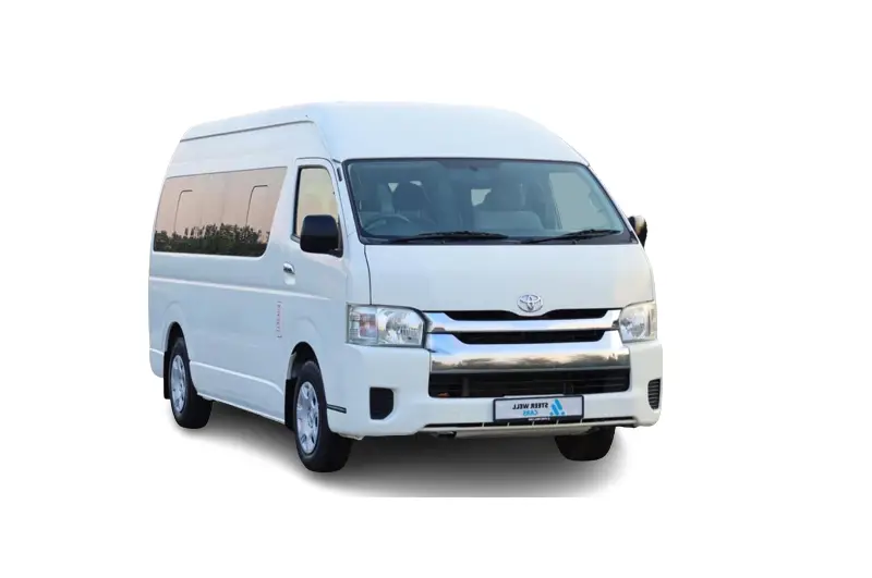 15 seater hiace van for rent staff