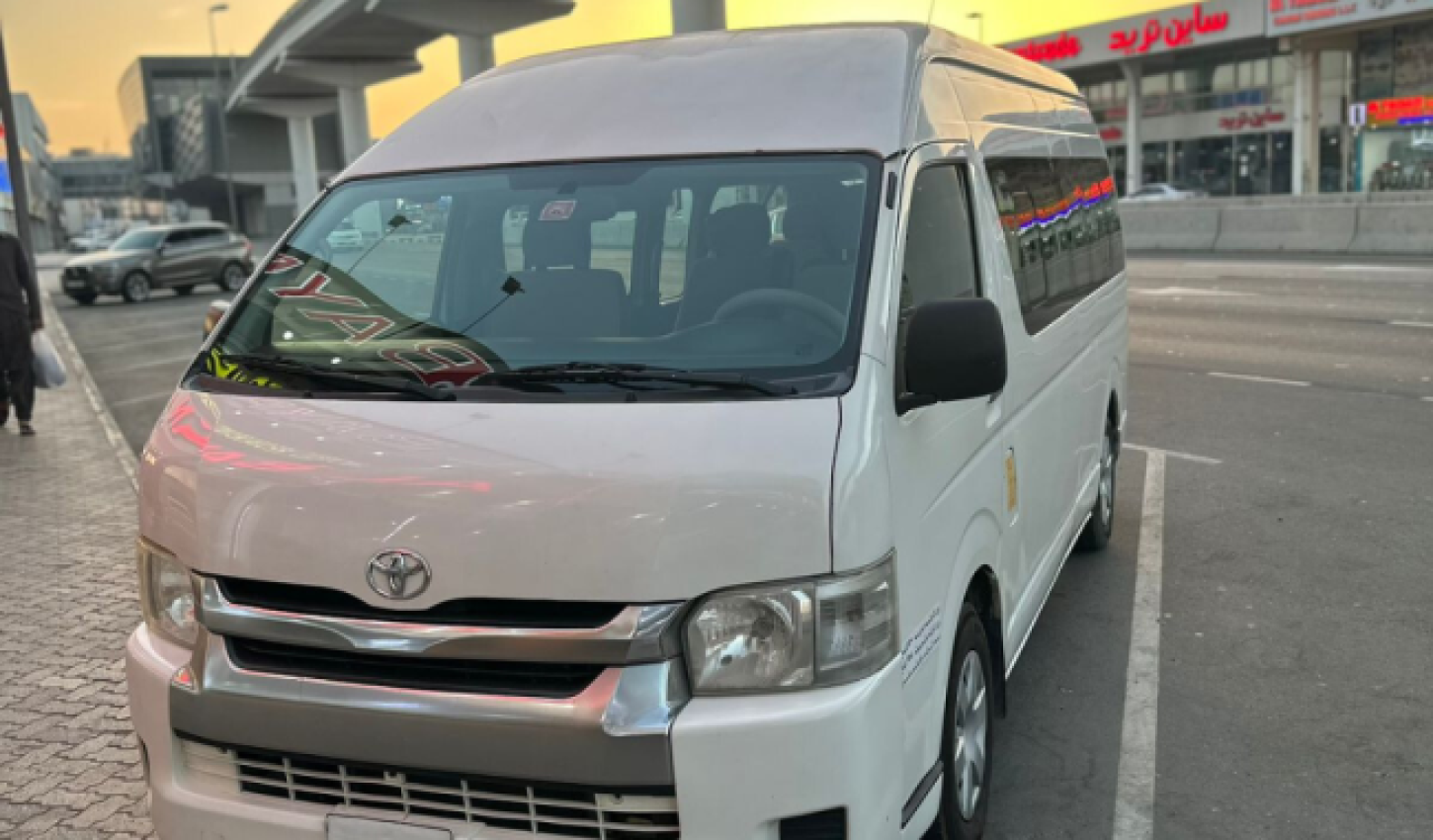15 Seater HiAce Staff Rental in Dubai, UAE